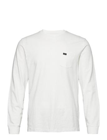 Ls Pocket Tee White Lee Jeans