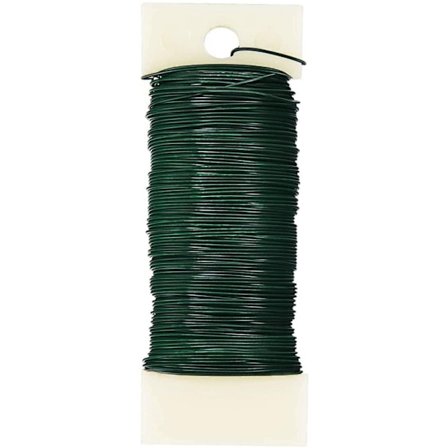 2 st Blomstertråd, Grön blomstertråd, Material för att göra julkransar, Julblomstertrådar, Kransmakarset (0,7 mm x 35 m)