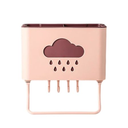 Moln Raindrop Ätpinnehållare Med Lock Väggmonterad Organiseringslåda För Förvaring Av Bordsartiklar