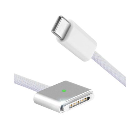 140 W USB-C - Magnetic 3 -latauskaapeli, yhteensopiva MacBook Air 2023/2022 (M2), MacBook Pro 2021-2023 (M3, M2, M1, 14-16 tuumaa) -mallien kanssa, 2 