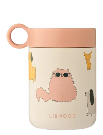Liewood Kiani Printed Food Jar - Beige - ONE SIZE