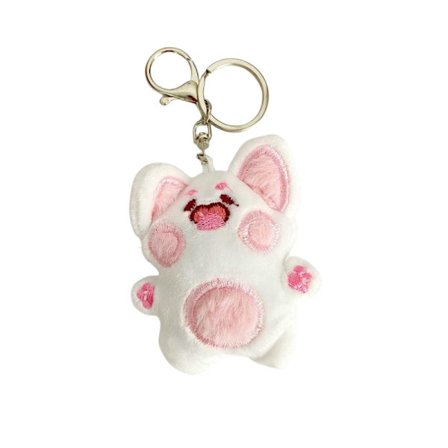 Ny perlekjede nøkkelring anheng mobiltelefon kjede liten frisk farge perle ensfarget dørkrok tilbehør