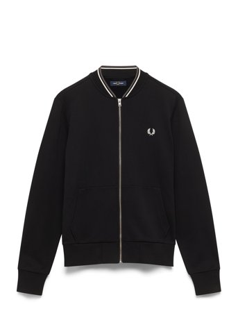Zip Sweatshirt Black Fred Perry