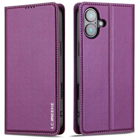 LC.IMEEKE iPhone 17 Wallet Cover - Purple