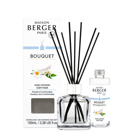 Maison Berger Paris Bouquet Parfumé Bouquet Cube Musc Cocoon 100ml - Diffusore di Profumo
