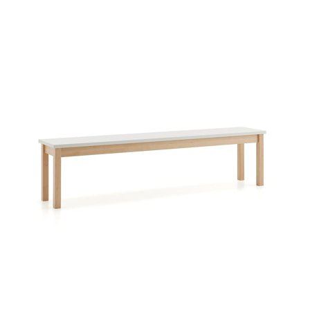 Sittbänk ZET, 1800x360mm, vit