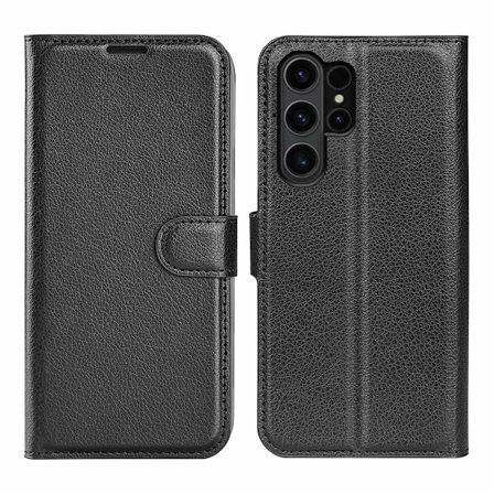 Samsung Galaxy S24 Ultra Plånboksfodral med Stativ - Brun