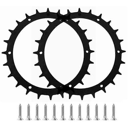 Kompatibel med Bosch Indego M+ 700 / M 700 / S+ 500 / S 500 / XS 300 gressklipper 2 RSWB-01 pigger + 12 selvskruende skruer