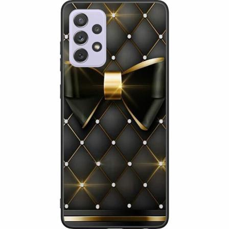 Samsung Galaxy A72 5g Svart Skal Gyllene Rosett