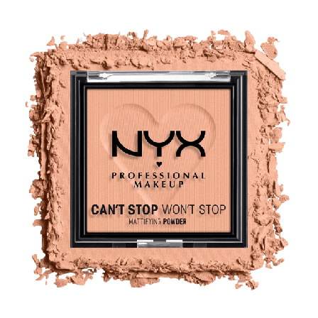NYX Professional Makeup Can’t Stop Won’t Mattifying Powder Puder Unisex Beige 6 G