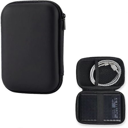 Hårt fodral för bärbar extern SSD, skyddande reseförvaringsväska, hårddiskfodral HDD-fodral för 2,5"-enheter