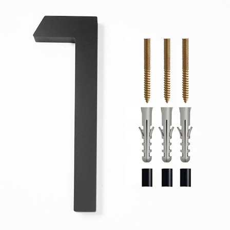 Varmt 6" Flytende Husnummer Hagedør Postkasse Dekorativt Nummer med Spikersett