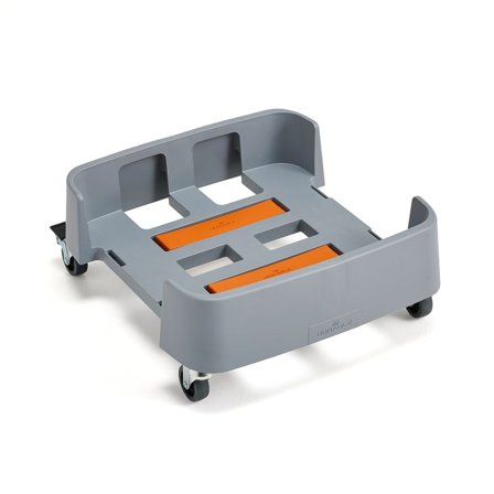 Vogn for avfallsbeholder, 1x90 liter