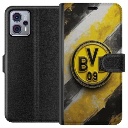 Kompatibel Tegnebogsetui til Motorola Motorola Moto G23 Farverigt abstrakt puslespillsmønster, der symboliserer fællesskab, mangfoldighed og kreativ