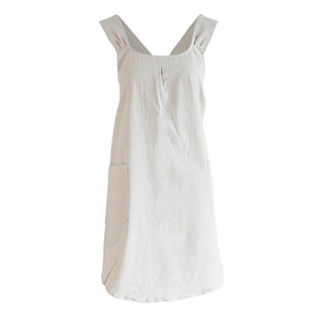 Enkelt bomullsförkläde för kvinnor, hemmatrivsel, overaller för florister