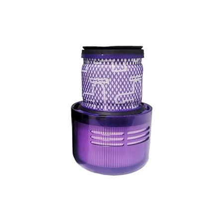 Påse med filter till Dyson V11 V15 SV14, tvättbart ersättningsfilter lila