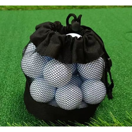 Golf- mesh , yksipuolinen mesh verkkokassi kiristysnauhakassi