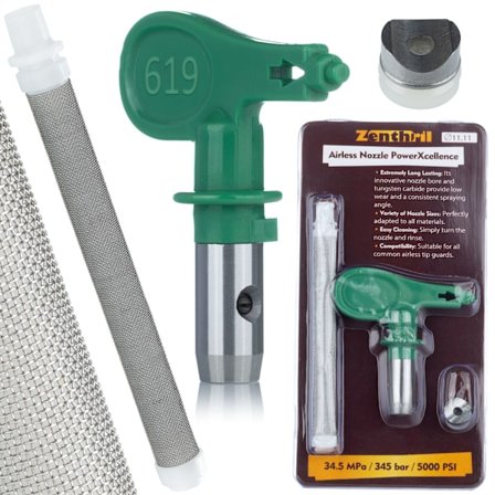 Korkeapaine Maalaussuuttin PowerXcellence 619 – 30 Cm Suihku | Suodatin | Varaosa Graco, Wagner, Titan Varten