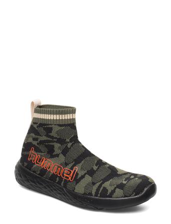 Terrafly Sock Runner Camo Jr Black Hummel