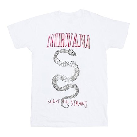 Nirvana Unisex Adult Serve The Servants Serpent T-Shirt M Vit