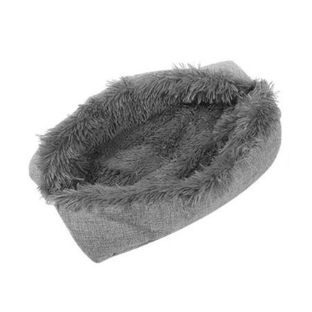 Amazon Ny Vinter Varm Fire Årstider Firkantet Plysj Dyreseng 50*60 Grå