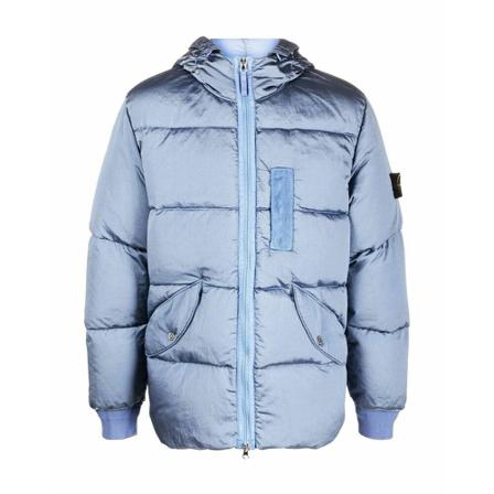 Stone Island, Winter Jackets Blauw, Heren, Maat:L