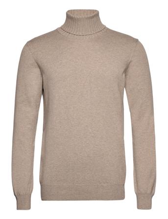 Salim Rollneck Knitwear Turtlenecks Beige Oscar Jacobson*Betinget Tilbud