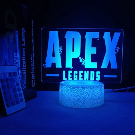 Kreativ Present Spelrum Dekoration Nattlampa Sprickmodell APEX