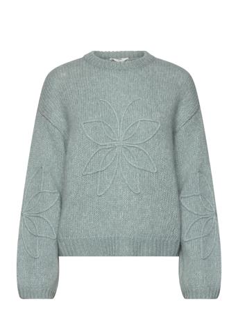 Objrubin Knit L/S Re Pullover 134 Blue Object