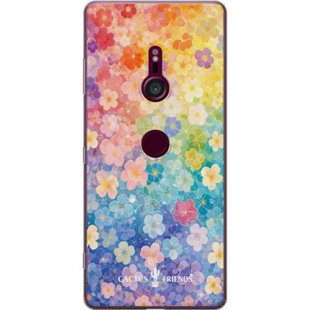 Yhteensopiva Puhelinkuori Sony Sony Xperia XZ3 Cactus and Friends – RainbowBloom