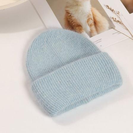 Dame Vinterluer Myke Beanies Cap BLÅ BLUE