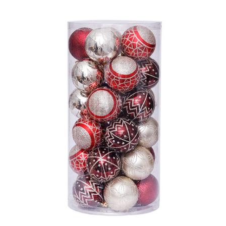 60 mm:n herkät väriteemat ja kimaltelevat joulukuusen riipukset