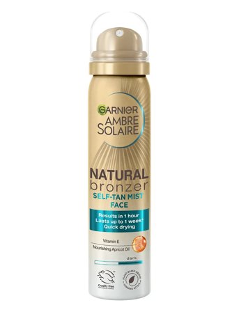 Garnier Natural Bronzer Self Tan Face Mist Spray - Nude - 75 ml
