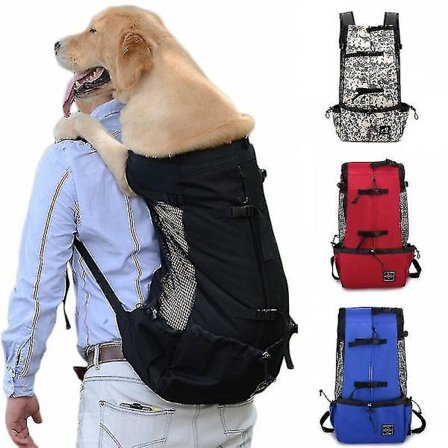 (L)Åndbar Udendørs Rejse Stor Hunde Transporttaske Eksponeret Hunde Ryg