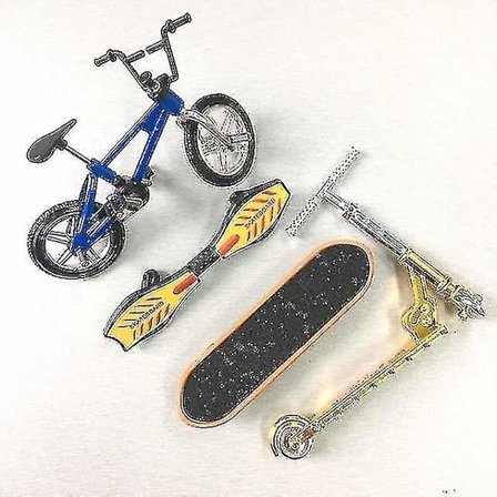 Mini sparkesykkel tohjuls sparkesykkel barn pedagogiske leker finger sparkesykkel sykkel fingerboard skateboard sett voksen barn gutt leke