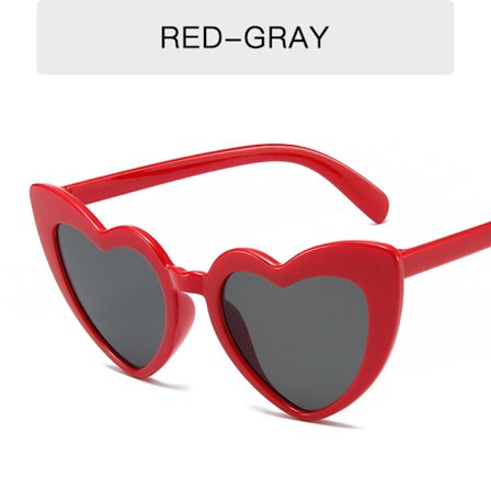 Punaiset sydän aurinkolasit