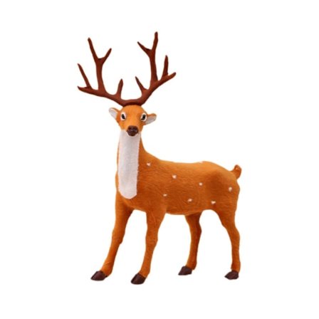 Jule Rensdyr Dekorationer Dyreskulptur Bordpynt Skrivebord Hjort Statue Elg Figur til Bondehus Forårsfestival
