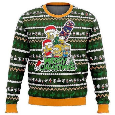 Homer Bush Meme The Simpsons Grim Jule Sweater Jule Sweater Gave Julemand Pullover Mænd 3d Sweatshirt Og Top Efterår