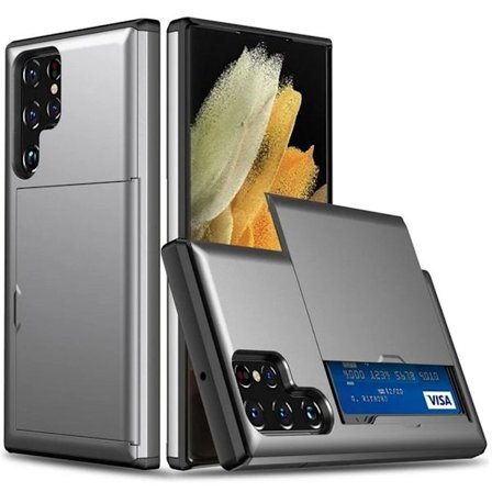 Samsung Galaxy S25 Ultra Case with Card Holder - Gray