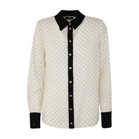 Elisabetta Franchi Contrast Shirt inbo, Dame Skjorter