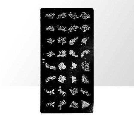 Leimalevy - Kynsikoristeet - B14 - Suorakulmio