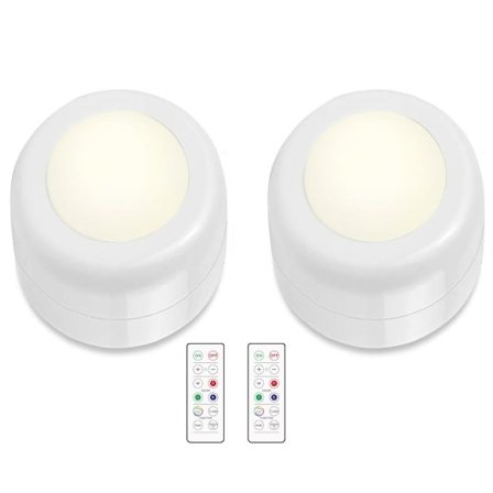 LED-spotlight med fjärrkontroll 2-pack ̃QD