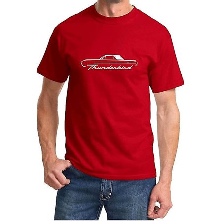 1961 1962 1963 Ford Thunderbird Coupe T-shirt med klassisk konturdesign