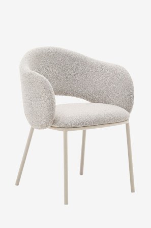 Kave Home - Spisestol - maina 2-pakning - Beige - Stoler - Fra Homeroom