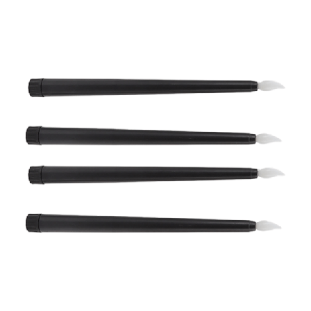 4 st LED-ljus Rökfria Flamfria Säkra Miljövänliga Varmt Ljus Elektriska LED-kronljus Svart