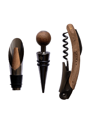 Satake Gentei-aban vinset 3 delar Serveringstillbehör Svart 14,11