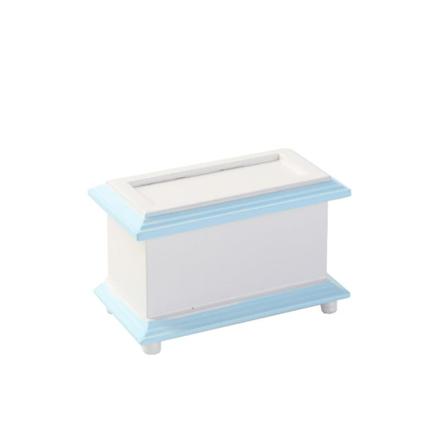Miniatyrmøbler Leketøy Dukker Hus DIY Dekorasjon Tilbehør Mini 1:12 Mini Returboks Blue