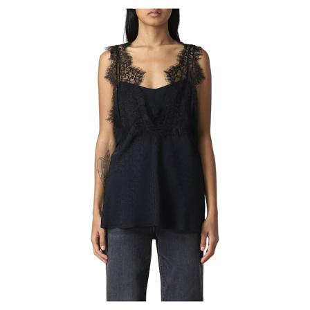 Pinko Sleeveless Tops Sort, Dame