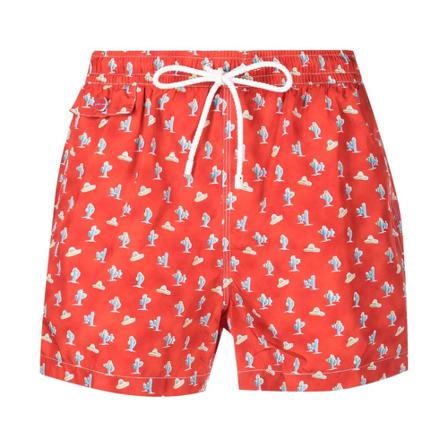 Kiton Sea clothing Orange, Herre Badeshorts, Størrelse: 2XL