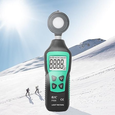 Digitalt lysmåler 200 000 Lux Meter Lysstyrke Tester